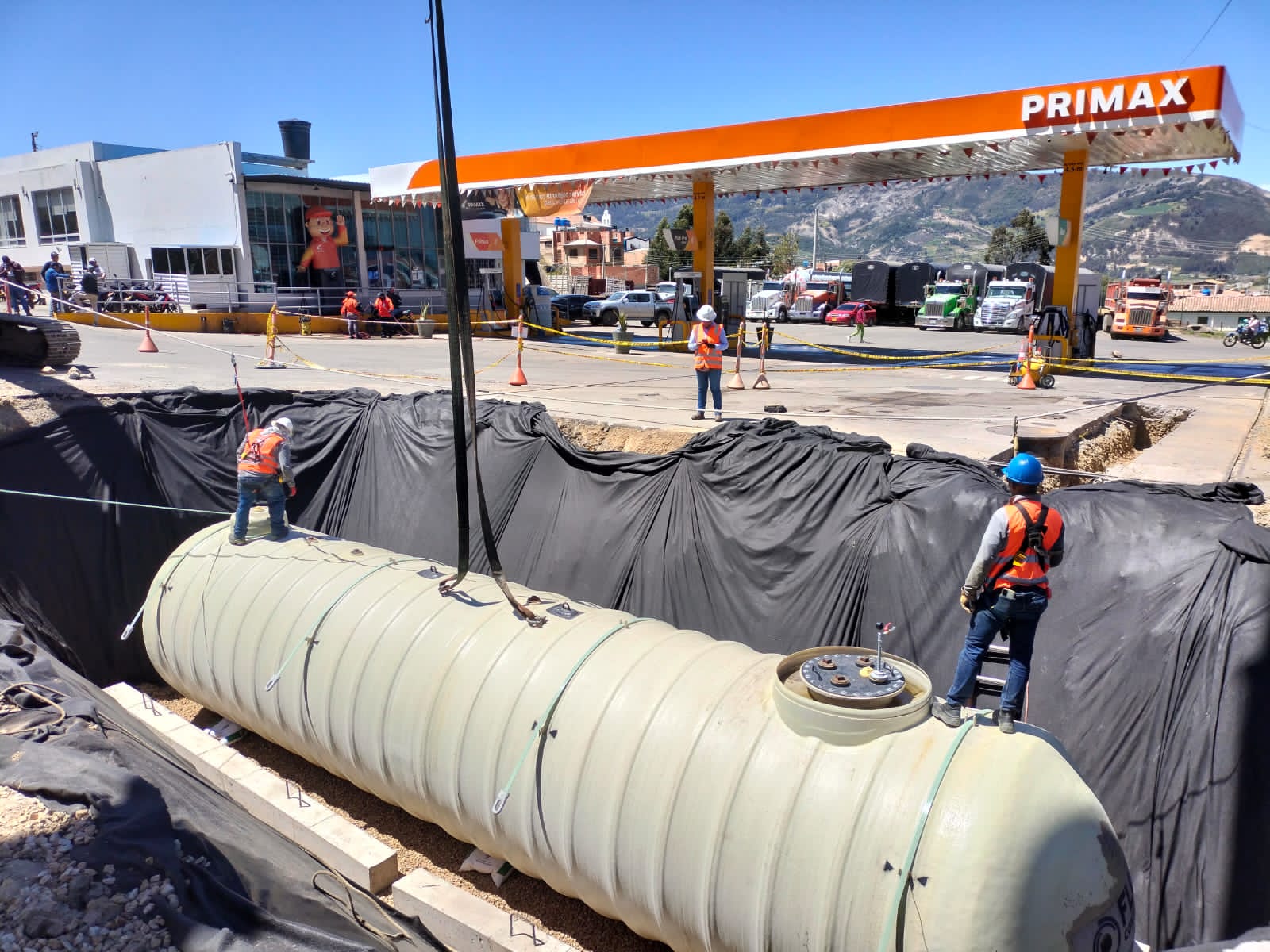 Instalación de tanque de combustible